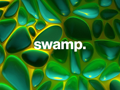 Swamp 🐸 3d abstract art cinema4d color design graphics poster redshift render typogaphy