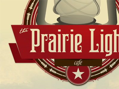 Prairie Lights Cafe branding design logo