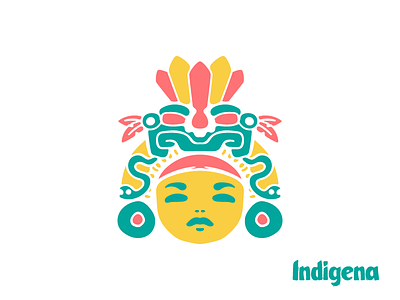 Café Indigena coffee inca indigenous logo