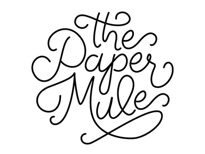 thepapermule Lettering branding handmade lettering logo typography