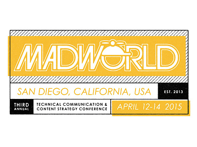 MadWorld Conference Treatment branding conference san diego typography