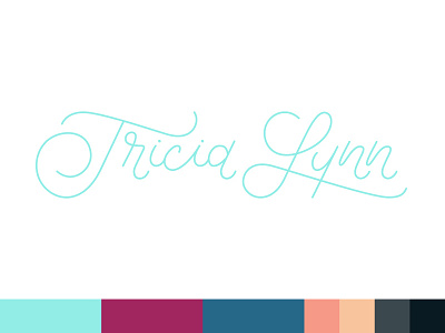 Tricia Lynn branding icon lettering logo typography