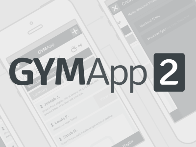 GYMApp 2 app application frame gym iphone logo wire wireframe