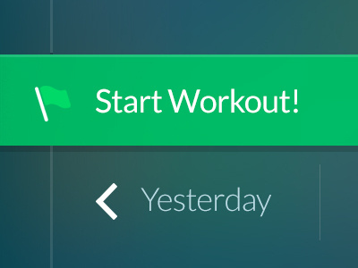 Start! 7 app arrow flag green ios iphone start ui workout yesterday