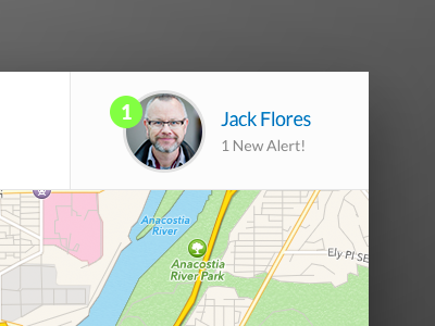 Hello Jack circle map notification one profile user