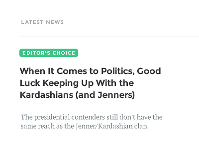 Editor's Choice article choice description editorial editors ijr independent journal review kardashian news politics title ui