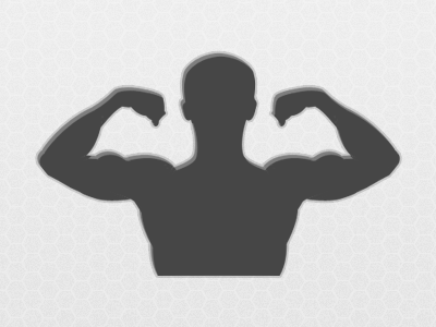 Muscle Flex flex icon logo muscle