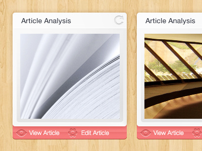 Floating Wood analysis article edit float floating icons ui user experience user interface ux view wood