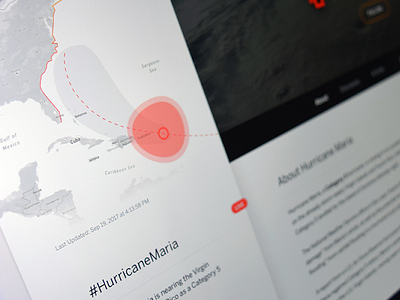 Hurricane Tracker about hurricane ijr independent journal review infographic live maria tracker ui ux