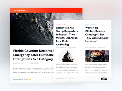 Some Cards breaking card editoral florida ijr independent journal review material news trump ui ux