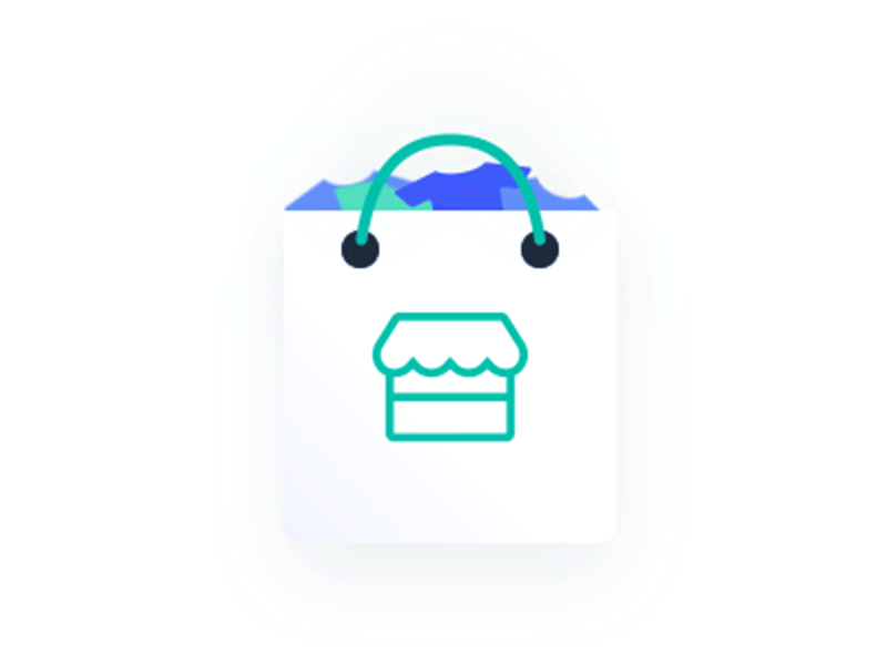 Revv Store bag cart donate donation icon merchandise revv saas shopping store ui ux