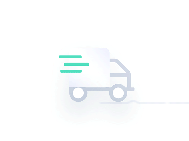 We'll Handle The Shipping animation box clean fast handle icons illustration revv saas shipping shirts truck ui ux