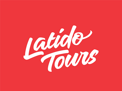 LatidoTours logo bolivia branding lettering logo peru travel agency trips vibrant