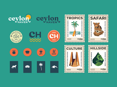 Ceylon Haven Brand Assets branding graphic design illustration logo