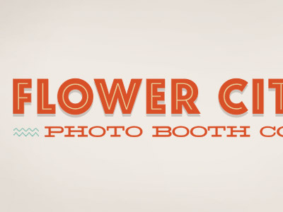 FCPB Colored Logo on Light Background flower city photo booth identity logo
