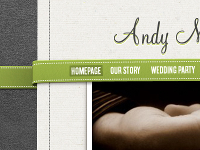 Wedding Site Navigation