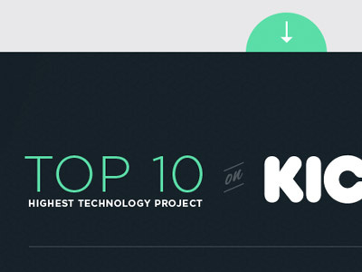 Top 10 black blue gotham green kickstarter light table minimal ranking teal top 10 type typography white