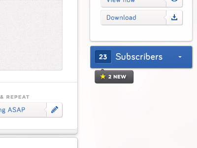 New Subscribers alphabetical clean list new recent subscriber texture transparent ui user users