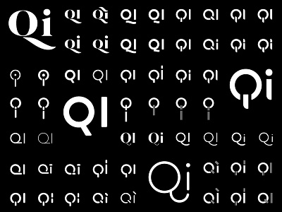 "Qi" Lettering Exploration branding exploration identity lettering logo q type