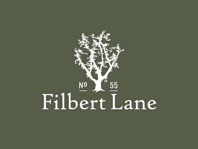 Filbert Lane Logo branding identity illustration logo tree