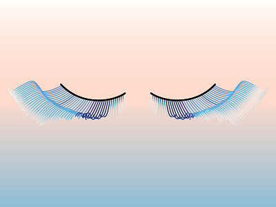 Shu Uemura Eyelashes beauty eyelashes gradient illustration vector