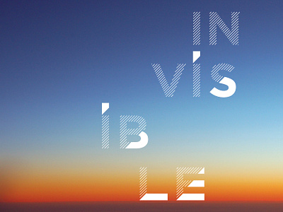 Type + Photo Study gradient lettering sky sunset type typography