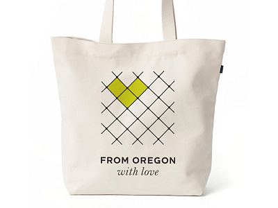From Oregon With Love Branding branding identity logo tote