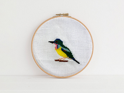 Cross Stitch Sunbird bird cross stitch embroidery hand skills sunbird