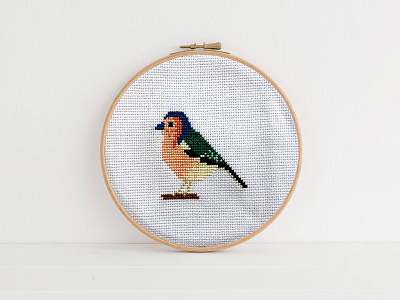 Cross Stitch Chaffinch