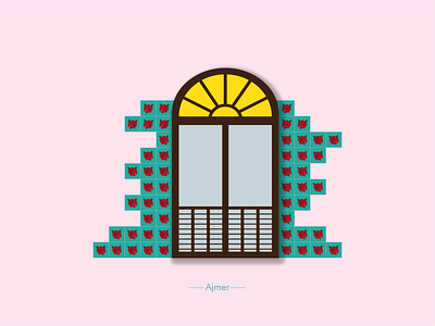 Ajmer Window design illustration the window project tiles window