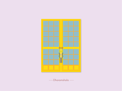 Dharamshala Window dharamshala illustration the window project window yellow window