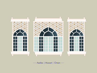 Oman Window Series I graphic design hand skills illustration muscat oman the window project window