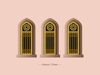Oman Window Series V design digital art digital illustration graphic design hand skills illustration muscat oman the window project window