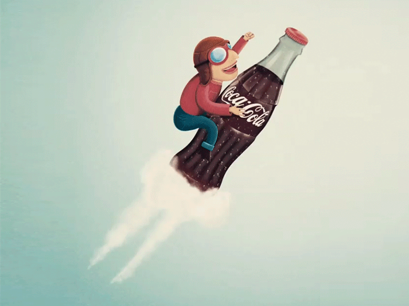 Coca-Cola art direction coca cola coke design digital art drink illustración illustrator photoshop taste the feeling