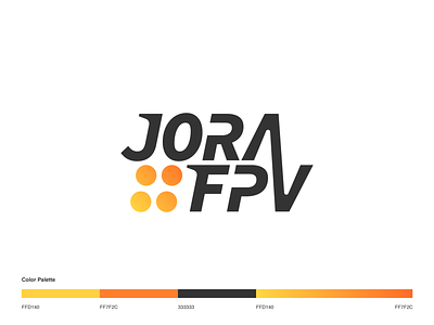 Jora FPV team logo brand branding design fpv gradient identity lettering logo logotype minimal sport logo typography vector