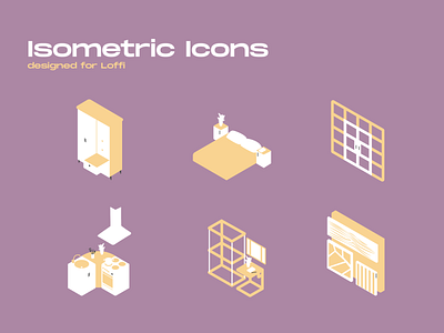 Isometric icon set design flat flat illustration icon illustration isometric isometric illustration minimalism ui vector web