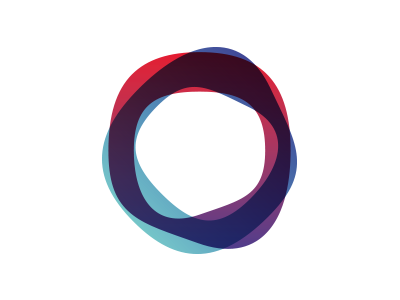 Ignidata — symbol blue circle graphic identity logo loop mark red symbol