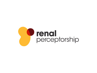 Renal Perceptorship — Logo kidney logo red symbol yellow