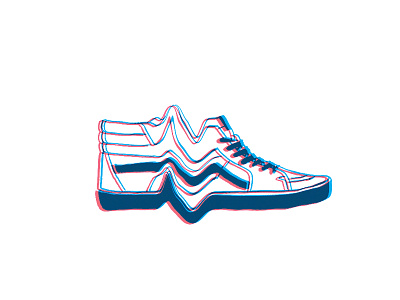 Vans 3d 3d art design graphic sticker vans