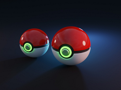 Pokeballs 3d blender design flat icon illustration minimal pokeball pokemon