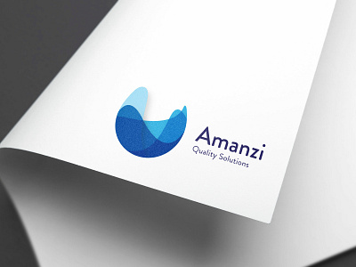 Amanzi Quality Solutions - logo brand brand and identity branding cape town design flat graphic design icon identitiy illustration logo logo a day logotype mark typography vector