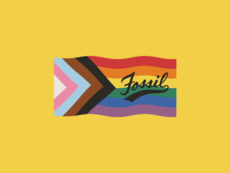 Branded Pride Flag Giphy Sticker animation branding design motion graphics pride rainbow