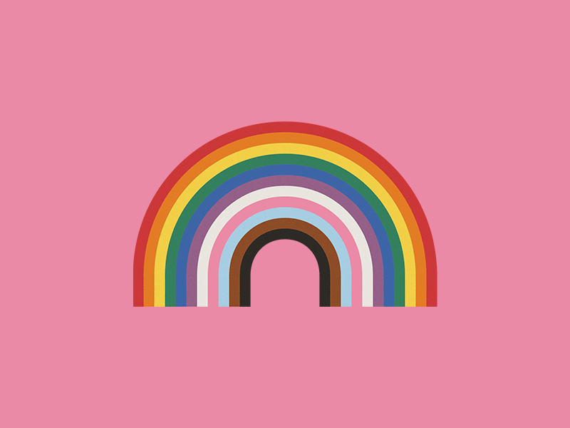 Rainbow Pride Giphy Sticker animation branding design graphic design illustration motion graphics pride rainbow