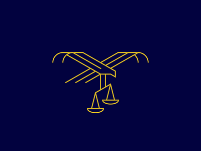 Justice Eagle eagle eagle logo law law logo line art minimal minimalist modern