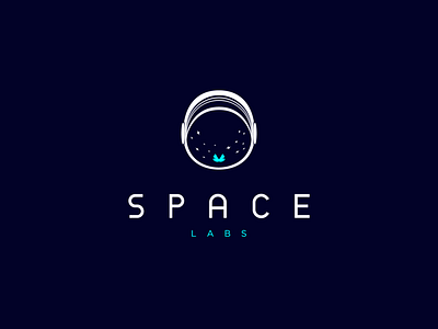 Space Labs Logo astronaut butterfly emotional galaxy modern space space age stars tech logo