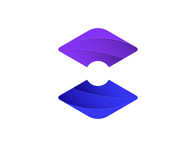 Concierge blue concept concierge flat gradient modern monogram negativespace purple