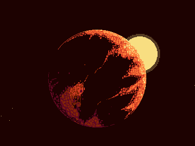 SciFi Planet pixel art pixelart planet