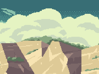 Mountains pixel