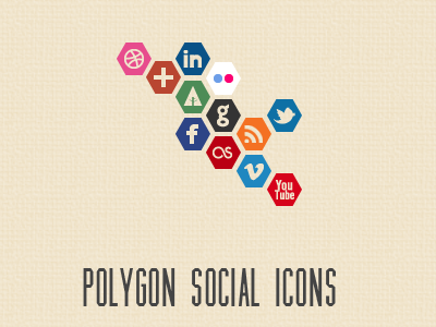 Polygonal Social Icon