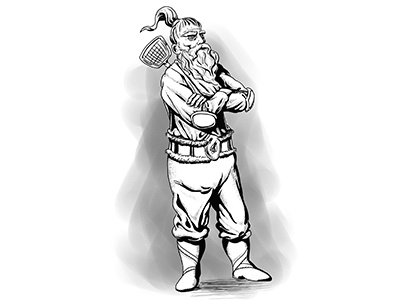 Bee killer - Character design beard bee black and white character comic design illustration portraits samurai sketch style